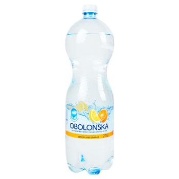 Obolonska Lemon and Orange Flavored Highly Carbonated Mineral Water 2l - buy, prices for - photo 1