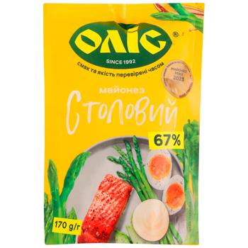 Майонез Оліс Столовый 67% 170г - купить, цены на КОСМОС - фото 1
