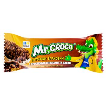 Mr. Croco Cereal Bar with Crunchy Balls and Cocoa 20g