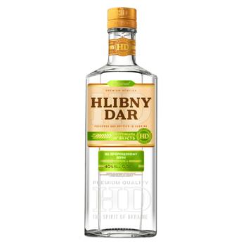 Водка Hlibny Dar на пророщенном зерне 40% 0,5л - купить, цены на AlcoHub - фото 1