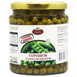 Горошок зелений Tasty консервований 450г