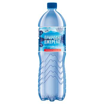 Вода минеральная Природне Джерело сильногазированная 1,5л - купить, цены на Восторг - фото 1