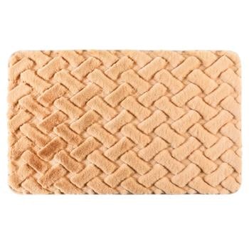 Tarrington House Faux Fur Cream Bath Mat 55x75cm