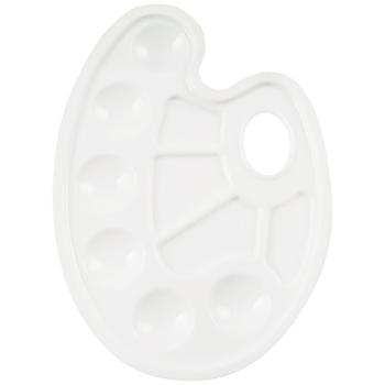 Палитра для рисования Auchan белая 10 отделений - купить, цены на Auchan - фото 2