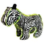 Outward Hound Xtreme Seamz Zebra Dog Toy with Squeaker 20cm