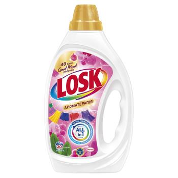 Гель для прання Losk Color Ароматерапія Ефірні масла та аромат малазійської квітки 0,9л