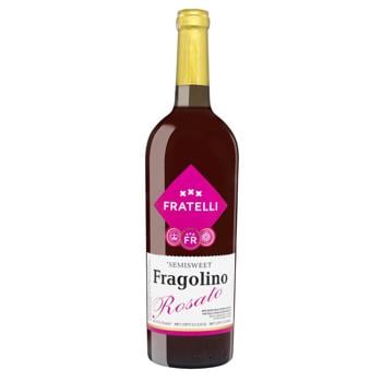 Вино Fratelli Fragolino Rosato рожеве напівсолодке 9-13% 0,75л - купити, ціни на NOVUS - фото 2