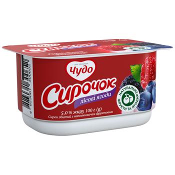 Chudo Wild Berries Curd Dessert 5% 100g - buy, prices for COSMOS - photo 1