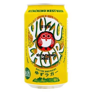 Пиво Hitachino Nest Yuzu Lager світле нефільтроване 5,5% 0,350мл - купити, ціни на МегаМаркет - фото 1