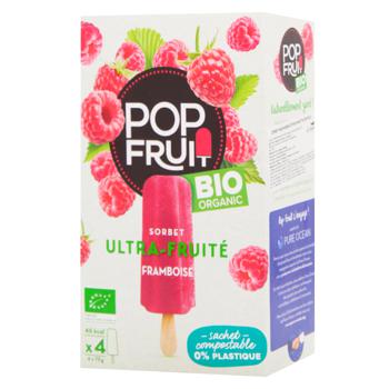 Сорбет Pop Fruit малиновий органічний 4шт х 70г - купити, ціни на WINETIME - фото 1