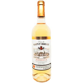 Duc de Saint Brian Bordeaux Semi-sweet White Wine 12.5% 0.75l - buy, prices for Supermarket "Kharkiv" - photo 1