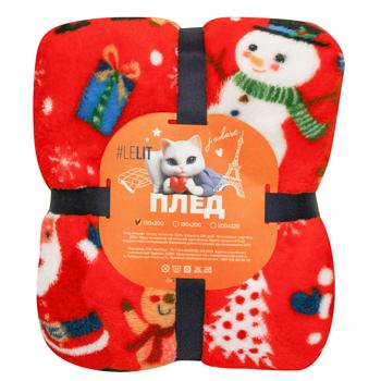 Плед Lelit Санта 150х200см красный