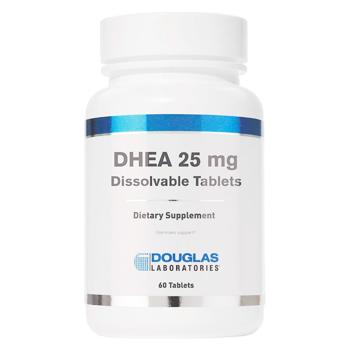 ДГЕА, мікронізований, DHEA, Douglas Laboratories, 25 мг, 60 таблеток