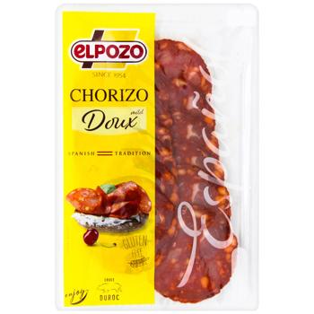 Ковбаса Elpozo Чорізо сирокопчена нарізана в/г 80г - купити, ціни на Таврія В - фото 1