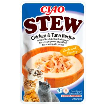 Ласощі для котів Inaba Ciao Stew з куркою та тунцем 40г - купити, ціни на MasterZoo - фото 1