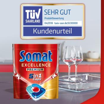 Таблетки для посудомоечных машин Somat Excellence Duo 5в1 54+54шт - купить, цены на - фото 8