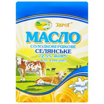 Zaroh Butter creamy Peasant 72.5% 200g - buy, prices for Auchan - photo 1