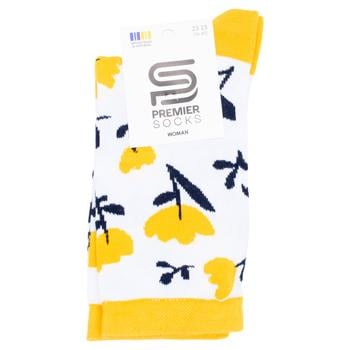 Шкарпетки Premier Socks жіночі високі Весняні квіти р.23-25 - купити, ціни на ЕКО Маркет - фото 1