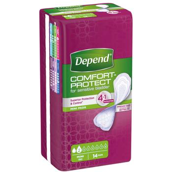 Depend Comfort-Protect Mini Urological Pads 14pcs - buy, prices for - photo 2