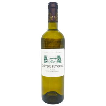 Вино Chateau Puyanche Blanc Cotes De Bordeaux белое сухое 13,5% 0,75л