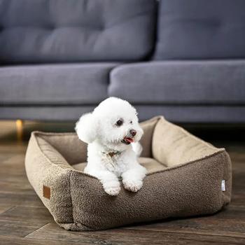 Noble Pet Albert Teddy лежак для собак M 70х50 см - бежевий - купить, цены на MasterZoo - фото 3