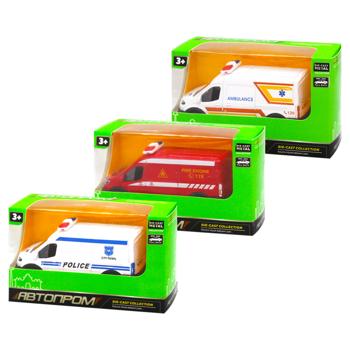Игрушка Автопром vашина 13*8*9см в ассортименте - купить, цены на КОСМОС - фото 1