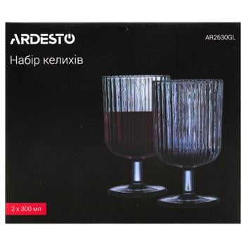 Ardesto Graphite Glass Set  2pcs 300ml - buy, prices for ULTRAMARKET - photo 2