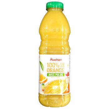 Сік Auchan апельсиновий натуральний 1л