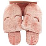 11051 HS-LUХ Fur Light Pink Women's Slippers s.40