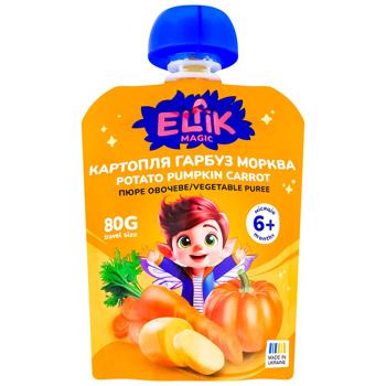 Elfik Magic Potato-Pumpkin-Carrot Vegetable Puree 80g - buy, prices for Auchan - photo 1