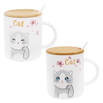 Cup Ceramic Cat 430ml - buy, prices for ULTRAMARKET - photo 1