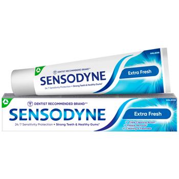 Зубна паста Sensodyne Екстра Свіжість 75мл - купити, ціни на Чудо Маркет - фото 1