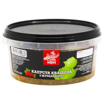 Салат Чудова Марка Капуста квашеная с клюквой 400г - купить, цены на КОСМОС - фото 1