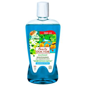 Family Doctor Ice Mint Caries Protection Mouthwash 250ml - buy, prices for NOVUS - photo 1