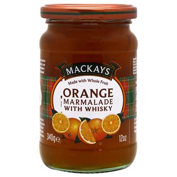 Конфітюр Mackays Апельсин з віскі 340г