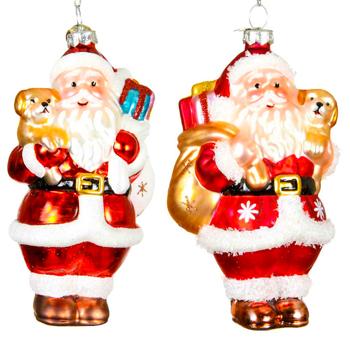Decoris Santa with Gifts Pendant 7x6x12cm in assortment - buy, prices for METRO - photo 1