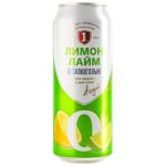 Пиво Перша Приватна Броварня Лимон-Лайм світле безалкогольне 0,5л