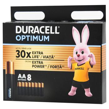 Батарейки Duracell Optimum лужні LR6 АА 8шт - купити, ціни на - фото 3