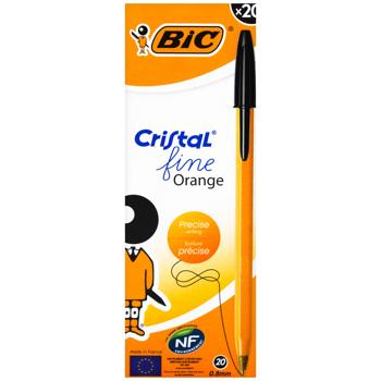 Ручка шариковая Bic Orange черная 20шт - купить, цены на - фото 5