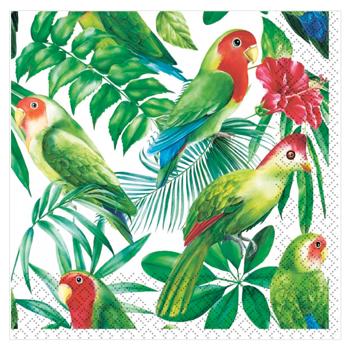 Silken Tropical Forest 3-Ply Table Napkins 33*33cm 18pcs - buy, prices for MegaMarket - photo 2