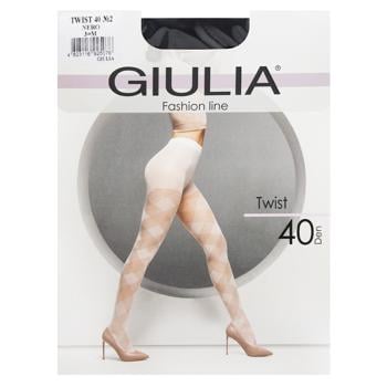 Колготи жіночі Giulia Twist 40 Den р.3 Nero