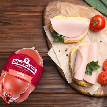 Bashchynskyy My Favorite Boiled Sausage First Grade 500g - buy, prices for COSMOS - photo 4