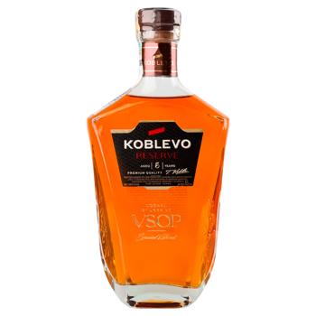 Коньяк України Koblevo Reserve VSOP 5 років 40% 0,5л - купити, ціни на AlcoHub - фото 1