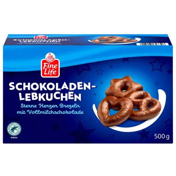 Fine Life Gingerbreads Glazed with Milk Chocolate 500g - buy, prices for METRO - photo 2