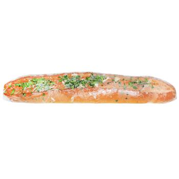 Багет Auchan с чесноком и зеленью 250г - купить, цены на Auchan - фото 2