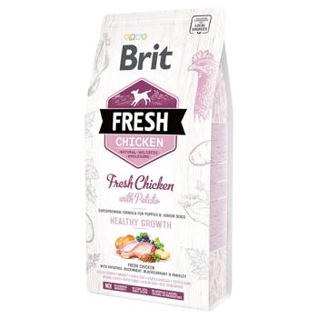 Корм сухой Brit Fresh Healthy Growth с курицей и картофелем для щенков всех пород 2,5кг - купить, цены на MasterZoo - фото 1