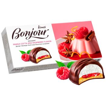 Konti Bonjour Panna Cotta and Raspberry Flavored Dessert 232g - buy, prices for Chudo Market - photo 5