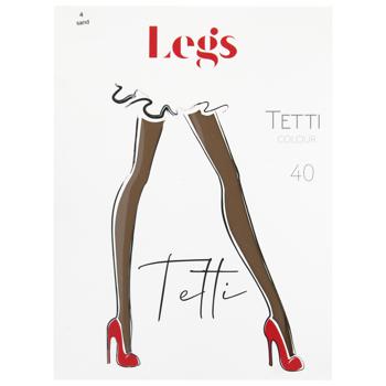 Колготки жіночі Legs Tetti Colour 40ден р.4 sand