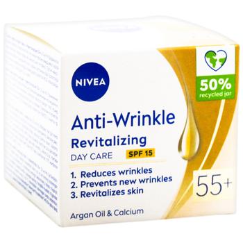 Крем для лица Nivea против морщин + ревитализация дневной 55+ 50мл - купить, цены на - фото 3