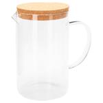 Глечик Excellent Houseware для холодних напоїв з корковою кришкою 1,4л